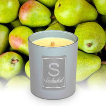 Load image into Gallery viewer, Freesia &amp; Pear | Matt Grey | 200g Scented Candle
